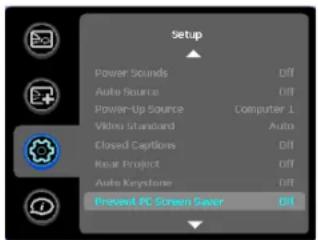 INFOCUS IN1100 - Setup menu - 1