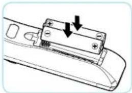 INFOCUS INL3149WU - Installing / replacing the batteries - 2