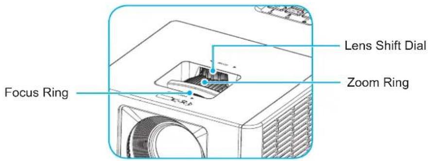 INFOCUS INL3149WU - Zoom, lens shift, and focus - 1