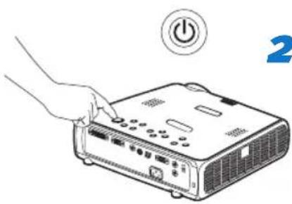 INFOCUS IN36 - Connect the power cord to the projector and to an electrical outlet - 1