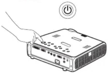 INFOCUS IN36 - Press the power button twice - 1