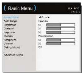 INFOCUS IN122a - Using the menus - 8