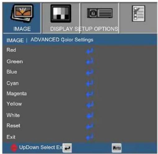 INFOCUS ScreenPlay SP1081HD - Color Settings - 1