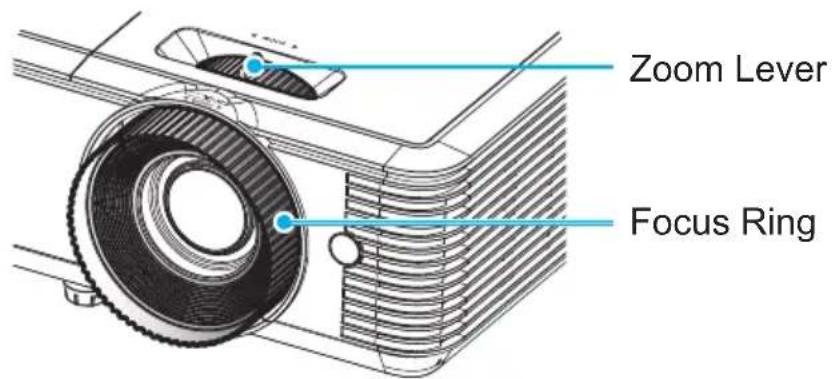 INFOCUS ScreenPlay SP1081HD - Adjusting the Projector's Focus / Zoom - 1