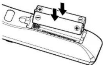 INFOCUS ScreenPlay SP1081HD - Remote Control Battery Installation - 2
