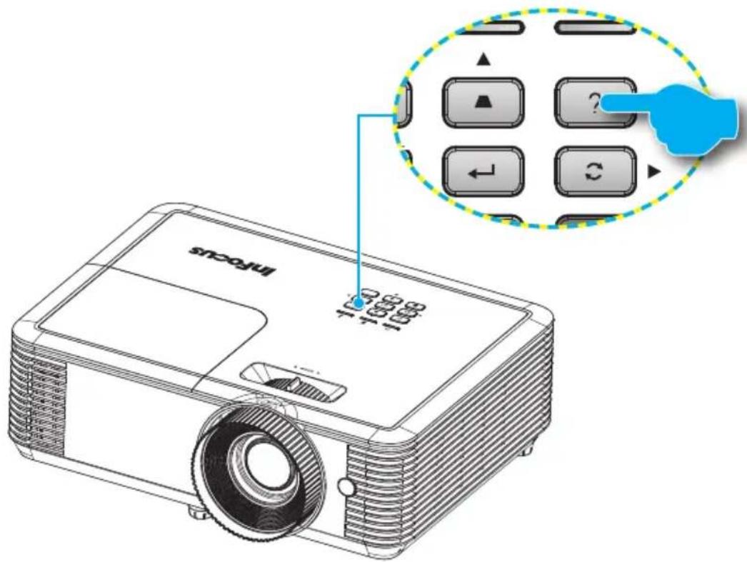 INFOCUS ScreenPlay SP1081HD - Using the HELP button - 1