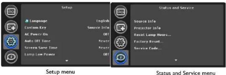 INFOCUS IN2104EP - Using the menus - 3
