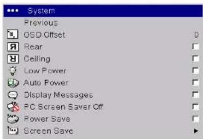 INFOCUS IN37 - Settings menu - 4