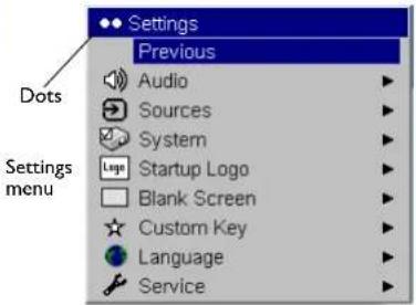 INFOCUS IN37 - Using the menus - 4