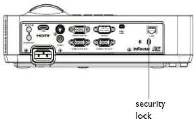 INFOCUS IN2124a - Using the security lock - 2