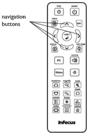 INFOCUS IN2124a - Troubleshooting the remote - 1