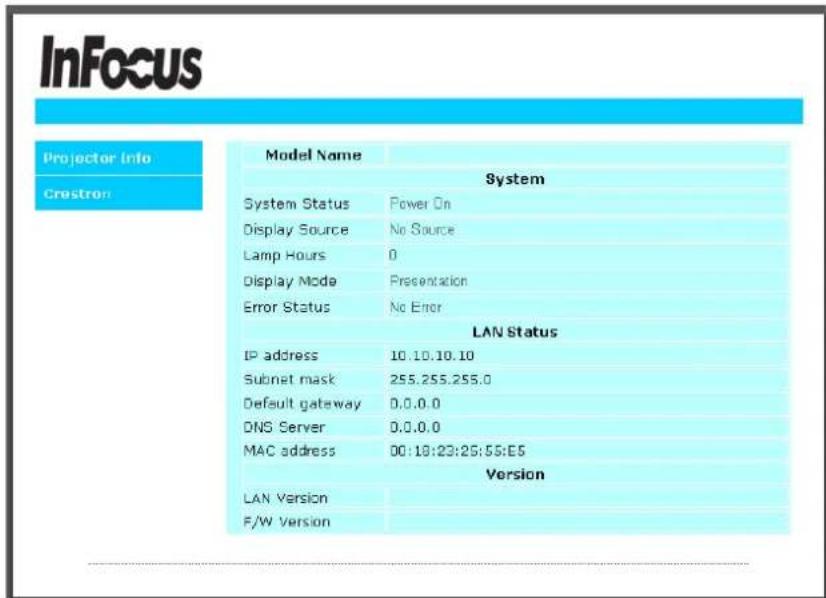 INFOCUS IN3148HD - LAN RJ45 - 8