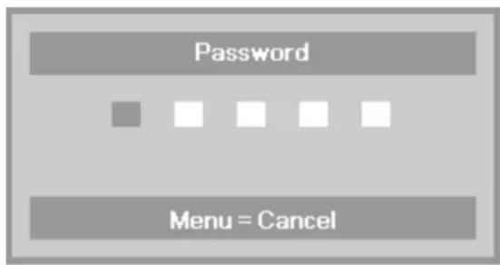 INFOCUS IN3148HD - If the Security Lock is enabled, the user will be prompted to enter a password when the projector's power button is pressed. - 1