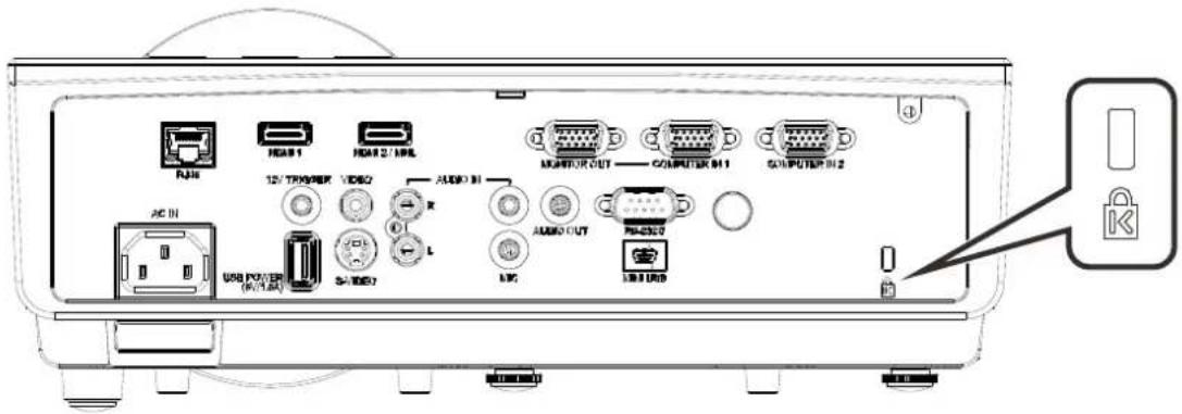 INFOCUS IN3148HD - Using the Cable Lock - 1