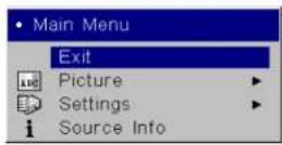 INFOCUS IN5104 - Using the menus - 1