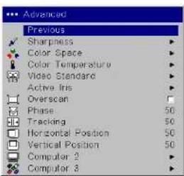 INFOCUS IN5104 - Advanced settings - 3