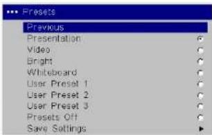 INFOCUS IN5104 - Advanced settings - 1