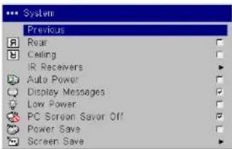 INFOCUS IN5104 - Settings menu - 6