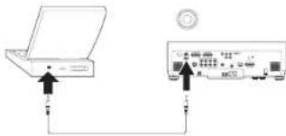 INFOCUS IN5104 - Connecting external speakers - 2