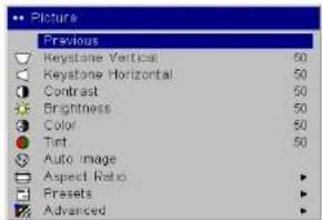 INFOCUS IN5104 - Using the menus - 3