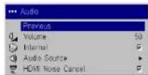 INFOCUS IN5102 - Settings menu - 2