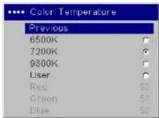 INFOCUS IN5102 - Advanced settings - 6