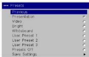 INFOCUS IN5102 - Advanced settings - 1