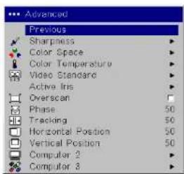 INFOCUS IN5102 - Advanced settings - 3