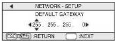 TOSHIBA TLP-SX3500 - NETWORK Menu - 5