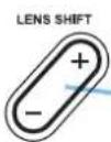 TOSHIBA TLP-SX3500 - Using The Lens Shift Buttons - 1
