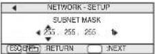 TOSHIBA TLP-SX3500 - NETWORK Menu - 4