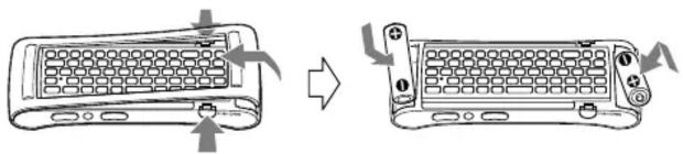 SONY NSG-MR7U - Inserting the batteries - 1