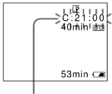 SONY GV-D900 - Indicación de autodiagnóstico - 1