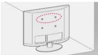 LG 42LP620H - Securing the TV to a wall - 1