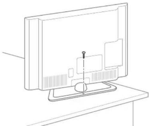 LG 42LP620H - Securing the TV to a table - 1