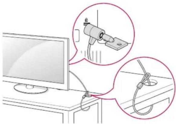 LG 42LP620H - Using the Kensington security system - 1