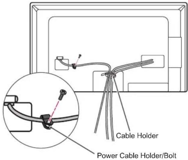 LG 42LP620H - Tidying cables - 1