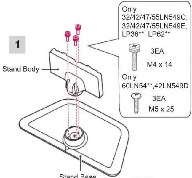 LG 42LP620H - Setting up the TV - 1