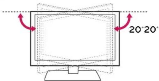 LG 43LV340H - Ajuste el ángulo del TV para una mejor visibilidad - 1