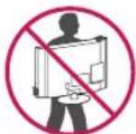 LG 43LV340H - Lifting and Moving the TV - 1