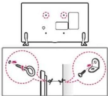 LG 43LV340H - Securing the TV to a Wall (optional) - 1