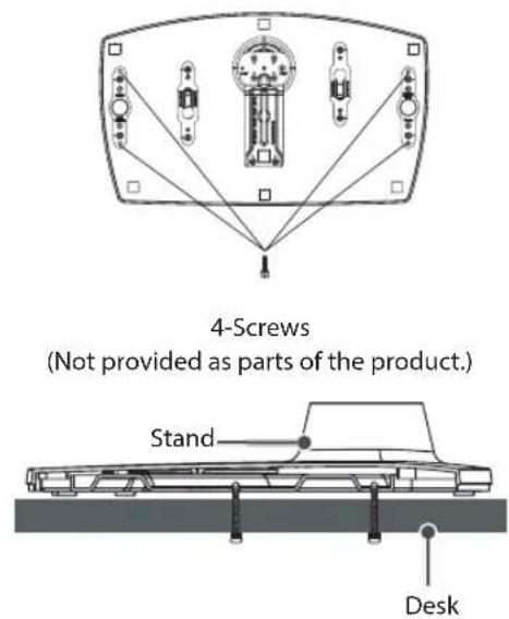 LG 43LV340H - Attaching the TV to a desk - 5