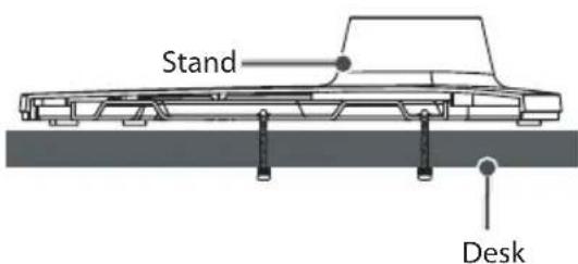 LG 55UV340H - Attaching the TV to a desk (optional) - 2