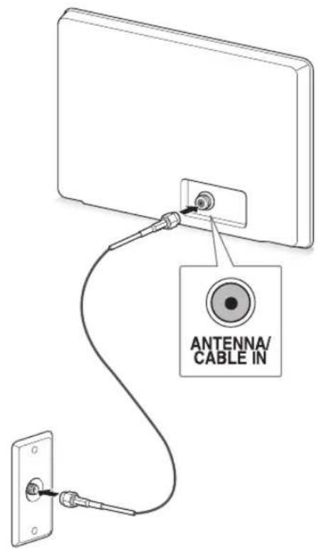 LG 55LW7700 - Connecting an antenna or basic cable - 1