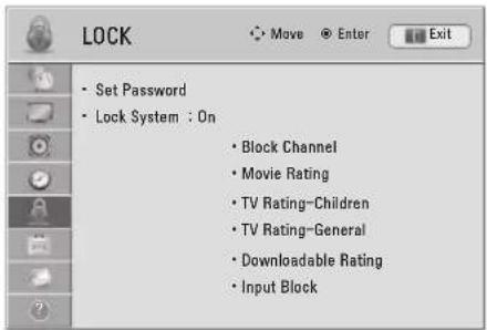 LG 55LW7700 - LOCK Settings - 1