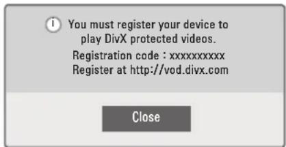 LG 55LW7700 - Registering the DivX code - 1