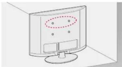 LG 55LW7700 - Securing the TV to a wall (optional) - 1