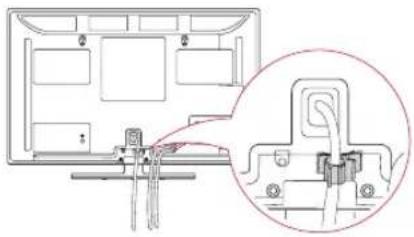 LG 55LW7700 - Tidying cables - 1