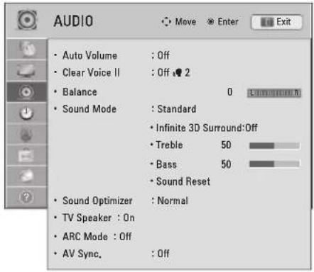 LG 55LW7700 - AUDIO Settings - 1