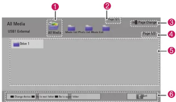 LG 55LW7700 - Browsing files - 1
